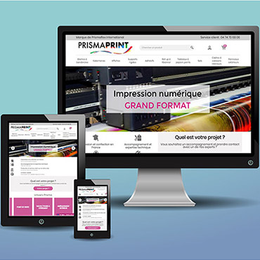 nouvelle version du site d'impression en ligne Prismaprint
